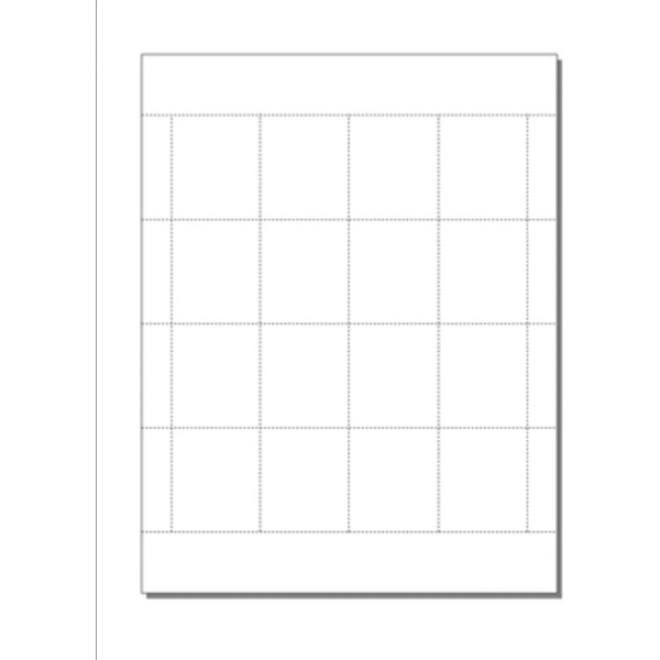 Zapco Printable Game Cards (2-1/8"x 1-13/16") 16-UP Perfd on 8.5"x