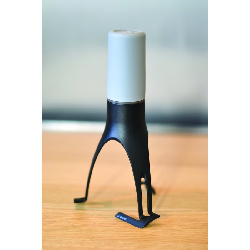 Uutensil StirrTime, Automatic Pan Stirrer with Timer, Light Gray &