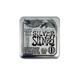 Ernie Ball Cuerdas de Guitarra Eléctrica Silver Slinky Nickel Wound de John Mayer Lata Paquete de 3 10.5-47 Calibre