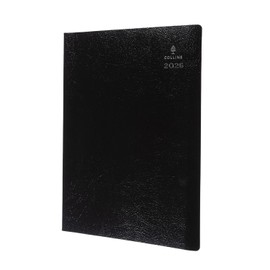 Collins - Leadership - 2026 12 Month Calendar Year Planner, Week-To-View with 1/4 Hourly Appointments Diary, A4 - Black (CP6740.99-26)