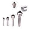 Bamyli 4 Pcs Titanium Coated Countersink Chamfer Tool Metal Countersink
