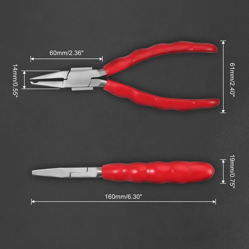 LEONTOOL 6 Inches Nose Pad Plier Adjusting Eyeglass Arms Frame