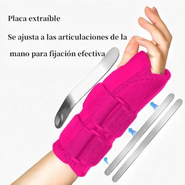 Muñequera para Túnel Carpiano y Tendinitis - 3 Férulas de Aluminio Ajustables - Soporte para Esguinces, Artritis Reumatoide y Torceduras - Muñequera de Compresión para Mano Izquierda