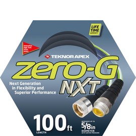 zero-G NXT 5100-50 Lightweight, Ultra Flexible, Durable, Kink-Free Garden Hose, 5/8-Inch by 100-Feet (5/8" x 100ft)