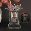 Contid Small Urns for Human,Cremation Keepsake Photo Urn Unique Rotatable