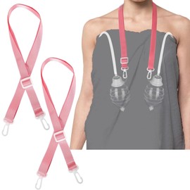 2 Pcs Shower Lanyard for Mastectomy Drain Holder, Pink Post-Mastectomy Must Haves Mastectomy for After Breast Surgery Skin Drain Holder After Tummy Tuck Adjustable Mastectomy Recovery Supplies