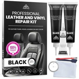 Fortivo Professional Leather and Vinyl Repair Kit - Reparación fácil - Versátil - Hecho en USA