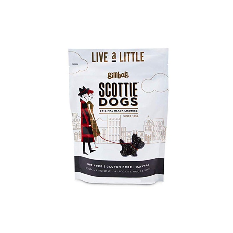 Gimbal's Scottie Dogs All Natural Black Licorice - Real Licorice