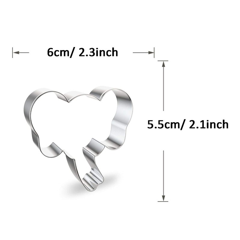 WJSYSHOP Elephant Cookie Cutter - E