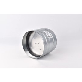 VENTS-US KOM 150 U - 6 Inch Backdraft Damper for Air Ducts with a Spring Loaded Shutter for One Directional Airflow - Galvanized Steel
