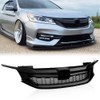 DOTCOM Honeycomb Mesh Front Bumper Upper Grille Grill Compatible with