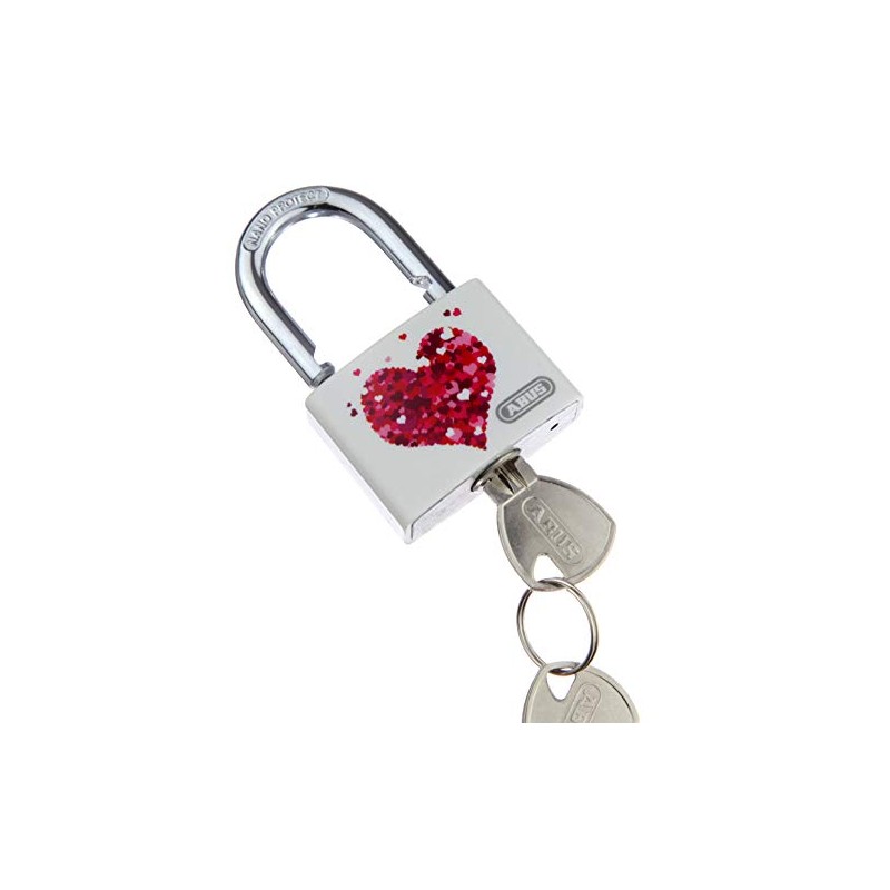 ABUS T65AL/40 My Love Heart/Beach Aluminium Padlock Assorted models