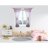 TupTam Children's Room Tab Top Curtains with Tiebacks, Owls 2