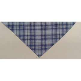 Buster Brown Dog Bandanas Dog Bandana, Tie On, Blue, Tarleton, Plaid, L, M, S, XS - XS