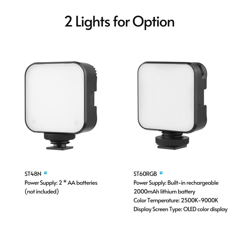 ciciglow Smartphone Vlog Kit,LED Video Light +Omnidirectional Microphone + Tripod