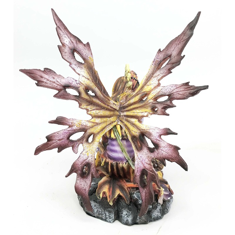 George S. Chen Imports Purple Fairy Sitting Collectible Figurine Decoration