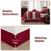Wine Comforter Set King Size, 7 Piece Bedding Set for