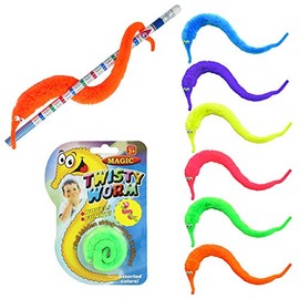 K-Toys 1 x Magic Twisty Worm, 1 of 6 Colours