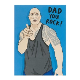 UK Greetings Father's Day Card For Dad With Envelope - The Rock Design