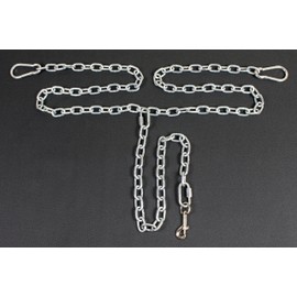 Bushwhacker Chew Proof Truck Bed Dog Tether Chain for SUV and UTV – Heavy-Duty Pet Leash Harness Vehicle Restraint Cable with Tie Down Out for Safe and Secure Pet Transportation