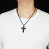 HattiDoris Soccer Cross Necklace for Men Inspirational Bible Verse Cross