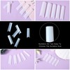 Pack of 500 C-Curve Nail Tips, Extra Long Artificial Nails,