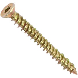 AERZETIX - Set of 20 - Concrete Screws - Direct Mounting without Dowels - Diameter 7.5 x 72 mm - Countersunk Head - Recess - DIY - Renovation - C44663