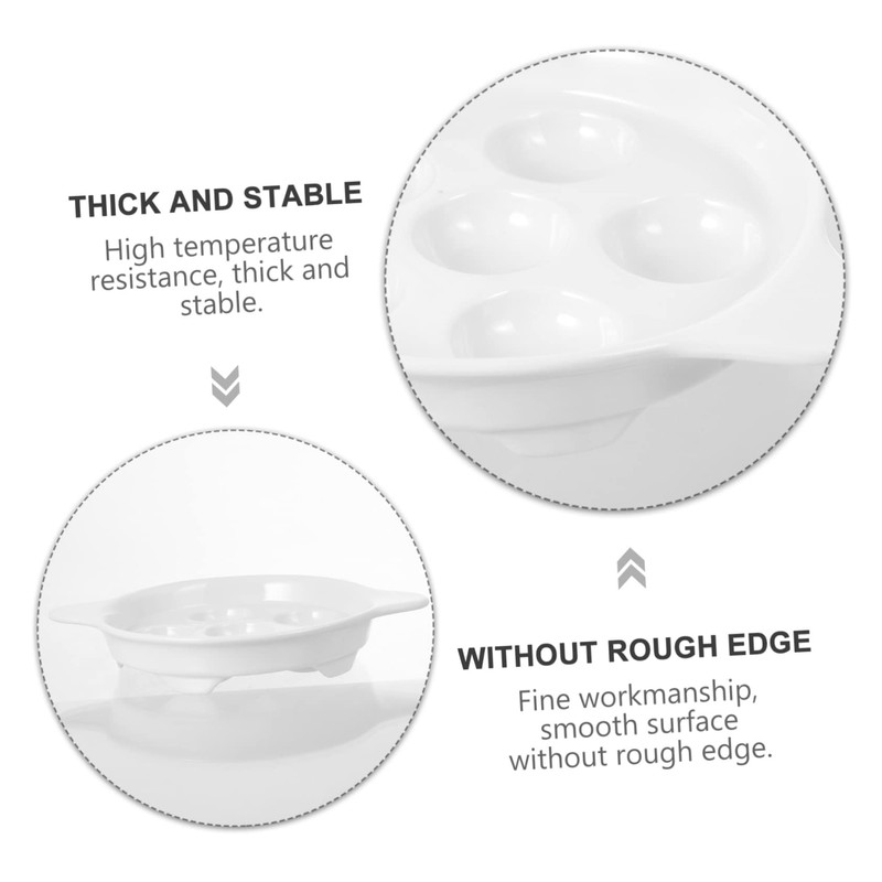 LIFKOME Snail Baking Dish Ceramic Plate Easy to Clean Snail