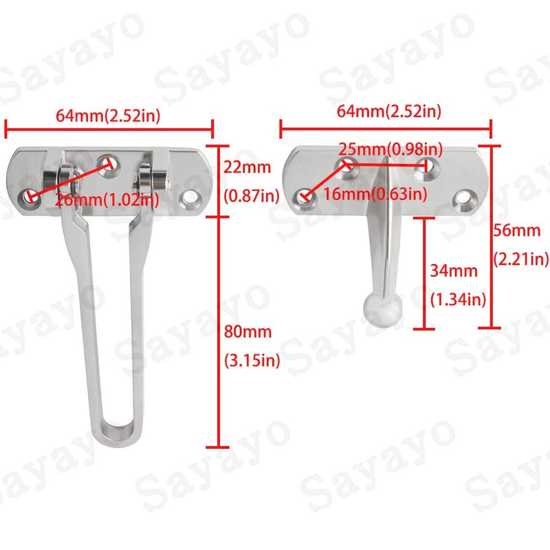 Sayayo Door Chain Lock for Front Door, Door Lock with