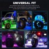 KEEPDSGN 10 Pods RGB LED Rock Lights Kit Underbody Neon