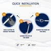 Dikots Net Curtain Wire and Hooks Set - 10M Curtain