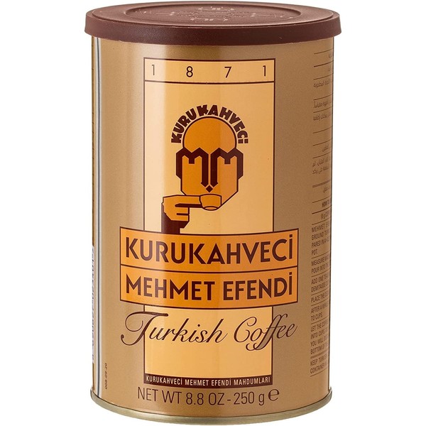 Mehmet Efendi Turkish Coffee, 500-Gram Can, 1.1 Pound (Pack of 1)