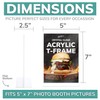 Photo Booth Frames - 5x7 Durable Crystal Clear Acrylic T-Shape
