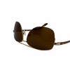 square aviator BIFOCAL READING SUNGLASSES gold frame brown lens 100%