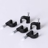 FSSTUD 100 Pcs 8mm Drip Irrigation Hose Clips Tubing Mounting