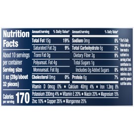 PLANTERS Mixed Nuts Unsalted, Party Snacks, Plant-Based Protein, 10.3 oz Canister