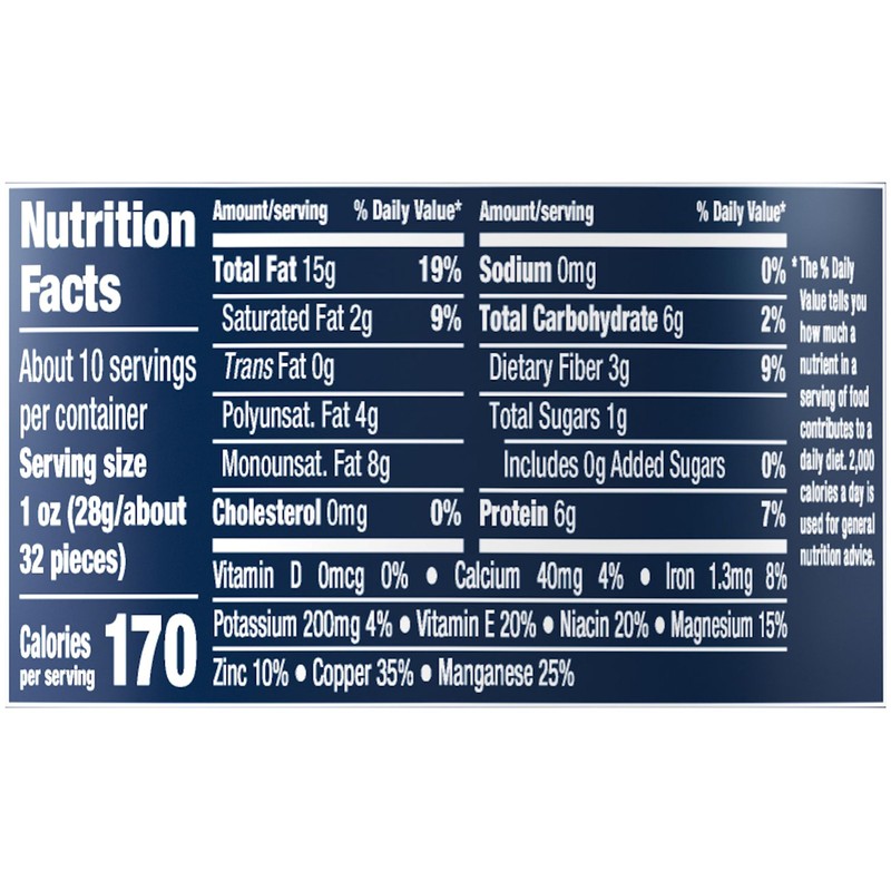 PLANTERS Mixed Nuts Unsalted, Party Snacks, Plant-Based Protein, 10.3 oz