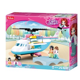 Sluban - Girls Dream Helicopter 163 Pieces M38-B0798 Multi-Coloured