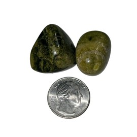 2pc Set Idocrase Vesuvianite Medium Tumbled & Polished Healing Crystal Gemstone Specimens from Russia
