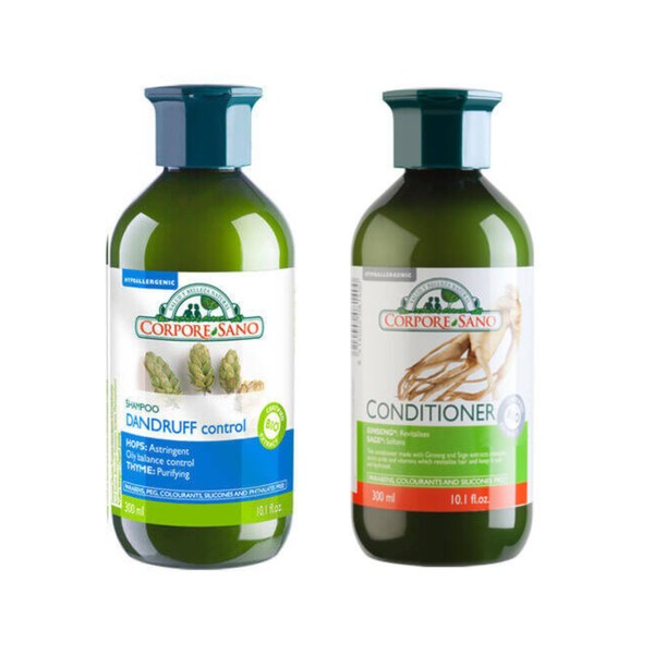 CorpSano Value Pack - Dandruff Control Shampoo w/Hops & Thyme