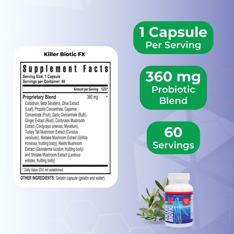 Youngevity Killer Biotic FX - Immune System Support | Sourced