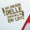Car Sticker in this Delle Zerschellte A Truck. Car Sticker