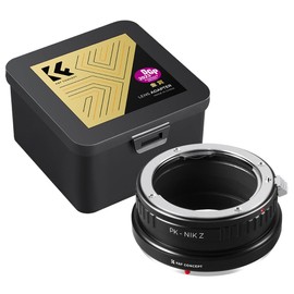 K&F Concept Manufacturer Direct Store Mount Adapter PK Mount Nikon Z Mount Conversion Pentax K Lens to Nikon Z Camera Pentax K Nikon Z ZF Z8 Camera Conversion Lens Adapter Infinity Precision