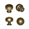 Fuxxer® 2 x Antique Furniture Handles, Drawer Knobs, Knob, Bronze,