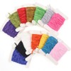 12 Pieces Cards 60M Worms Rayon Yarn Tinsel Chenille Floss