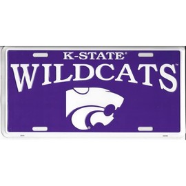 Dixie Seal And Stamp Kansas State Wildcats Purple License Plate