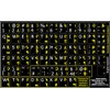 ARMENIAN-ENGLISH NON-TRANSPARENT KEYBOARD STICKER MATTE BLACK BACKGROUND