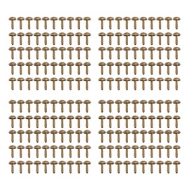 HERCHR 12mm Antique Bronze Leather Rivets for DIY Purse Making, 200 Pieces, 2 Prongs, Round Head, Metal Nail Head Rivets, Iron Pocket Feet, Rivets for Clothes, Bags, Leather Shoes