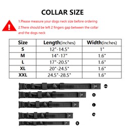 Tactical Dog Collar Military Dog Collar Adjustable Nylon Dog Collar Heavy Duty Metal Buckle with Handle for Dog Training (Camo,XL)