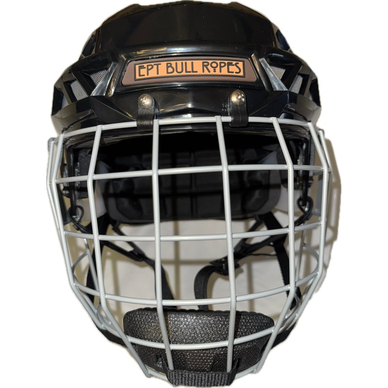 Rodeo Equestrian Bull Riding Protective Helmet Black - EPT Bull